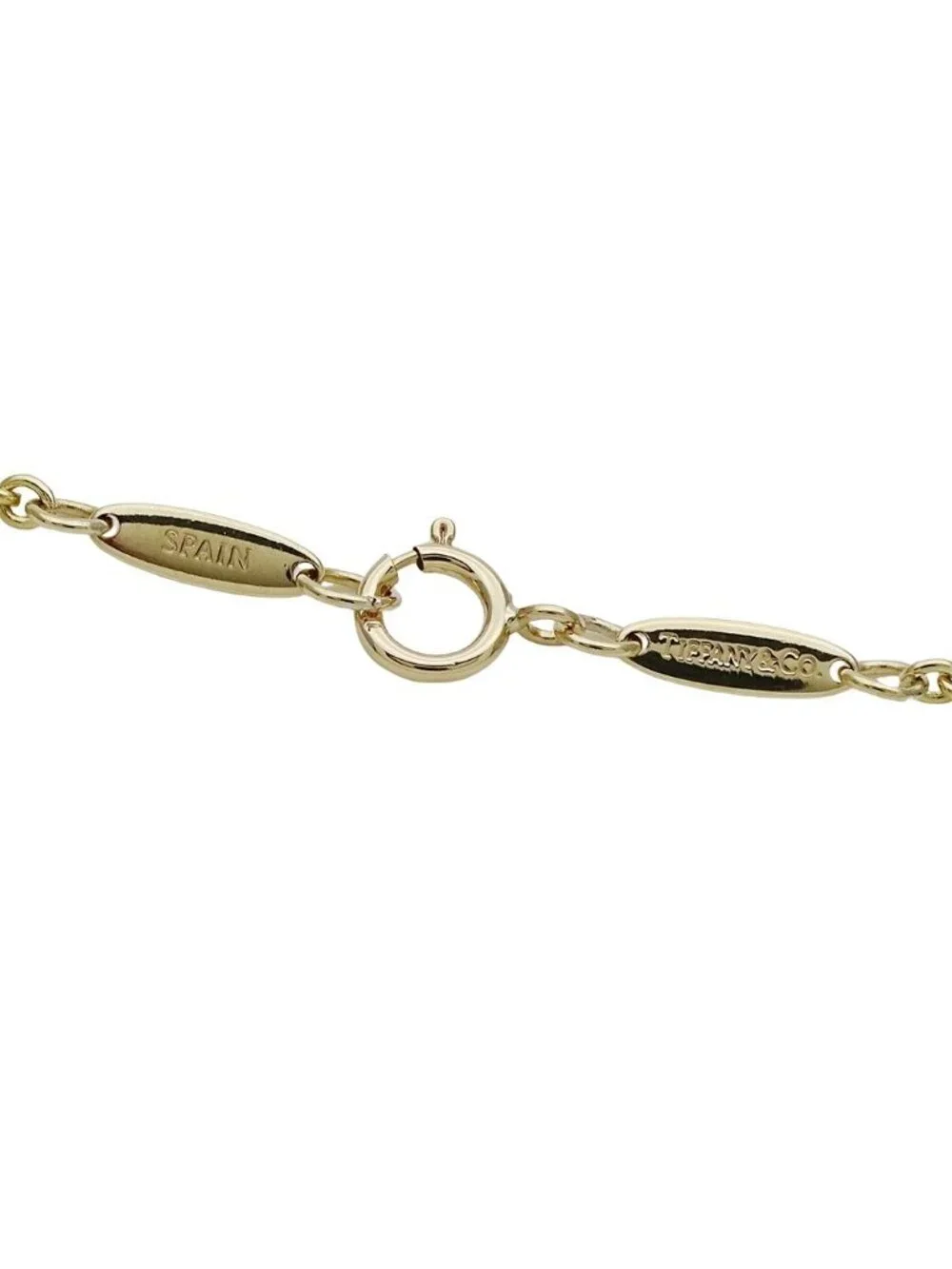 Tiffany & Co Bracelet Elsa Peretti Open Heart Yellow Gold Polished